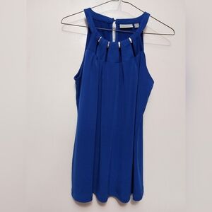 New York & Company Royal Blue Halter Top